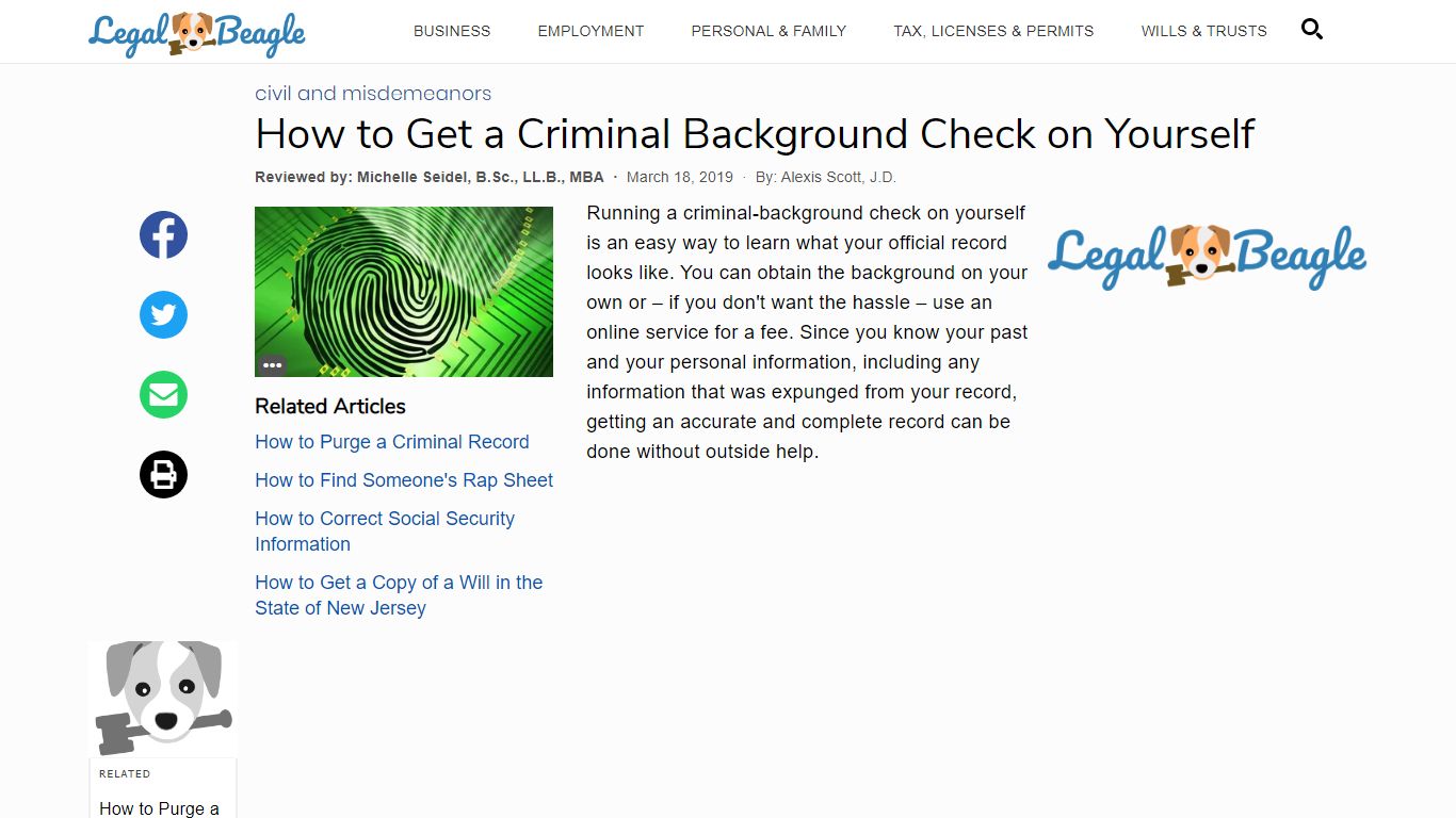 How to Get a Criminal Background Check on Yourself